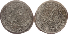 Leopold I., 3 Kreuzer 1693, MV, Prague