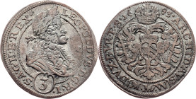 Leopold I., 3 Kreuzer 1693, MMW