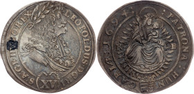 Leopold I., 15 Kreuzer 1694, KB, Kremnitz