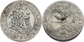 Leopold I., 15 Kreuzer 1694, Hall