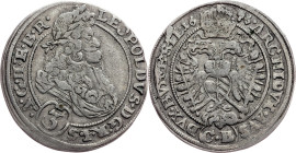 Leopold I., 3 Kreuzer 1696, CB