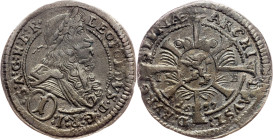 Leopold I., 1 Kreuzer 1697, Graz
