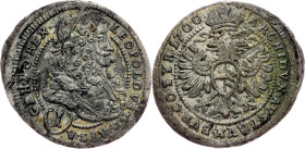 Leopold I., 1 Kreuzer 1700, Vienna