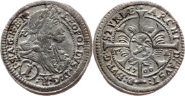 Leopold I., 1 Kreuzer 1700, Graz