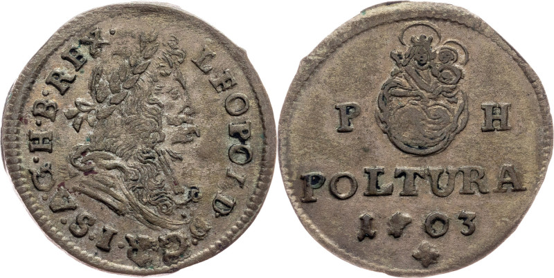 Leopold I., Poltura 1703, PH Habsburg, Leopold I., Poltura 1703, PH, 1,135 g, to...