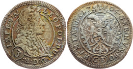 Leopold I., 3 Kreuzer 1704, GE, Prague