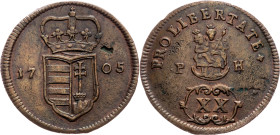 Franz I. Rakoczi, XX Poltura 1705, PH