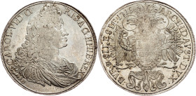 Charles VI., 1 Thaler 1719, Breslau
