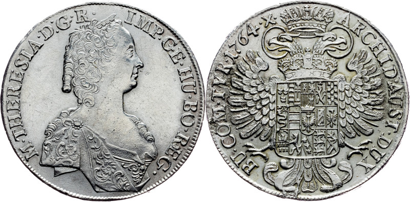 Maria Theresia, 1 Thaler 1764, Hall Habsburg, Maria Theresia, 1 Thaler 1764, Hal...