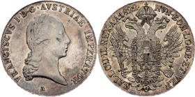 Franz I. (II.), 1 Thaler 1822, A, Vienna