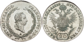 Franz I. (II.), 20 Kreuzer 1825, A