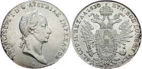 Franz I. (II.), 1 Thaler 1830, A, Vienna