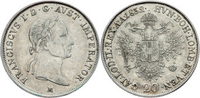 Franz I. (II.), 20 Kreuzer 1832, Milan