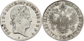 Ferdinand V., 20 Kreuzer 1841, A