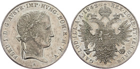 Ferdinand V., 1 Thaler 1842, A, Vienna