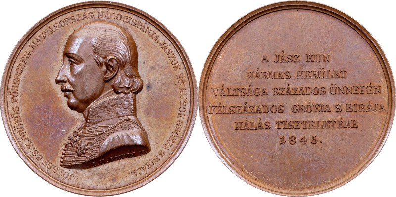 Erzherzog Joseph von Österreich, Medal 1845, I.D. Boehm Habsburg, Erzherzog Jose...