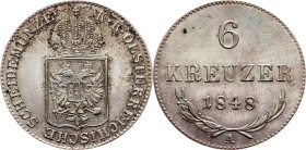 Revolution period, 6 Kreuzer 1848, A