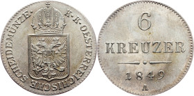 Franz Joseph I., 6 Kreuzer 1849, A