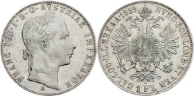 Franz Joseph I., 1 Gulden 1859, B, Kremnitz
