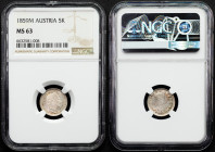 Franz Joseph I., 5 Kreuzer 1859, M