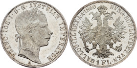 Franz Joseph I., 1 Gulden 1860, A