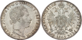 Franz Joseph I., 1 Thaler 1861, A, Vienna