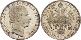 Franz Joseph I., 1 Gulden 1861, A, Vienna