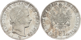 Franz Joseph I., 1/4 Gulden 1864, A, Vienna