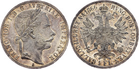 Franz Joseph I., 1 Gulden 1866, A, Vienna