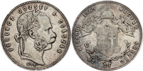 Franz Joseph I., 1 Forint 1869, GYF