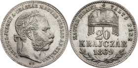 Franz Joseph I., 20 Krajczár 1869, KB