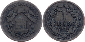 Franz Joseph I., 1 Kreuzer 1869, Kremnitz