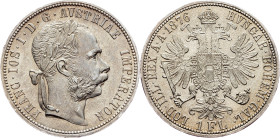Franz Joseph I., 1 Gulden 1876, Vienna