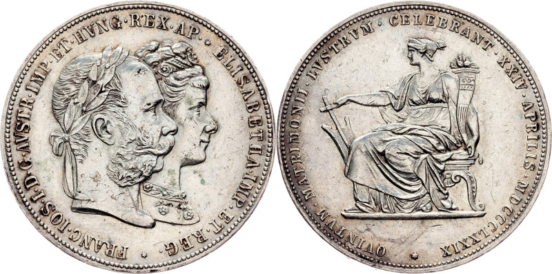 Franz Joseph I., 2 Gulden 1879, Vienna Habsburg, Franz Joseph I., 2 Gulden 1879,...