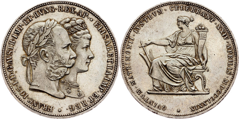 Franz Joseph I., 2 Gulden 1879, Vienna Habsburg, Franz Joseph I., 2 Gulden 1879,...