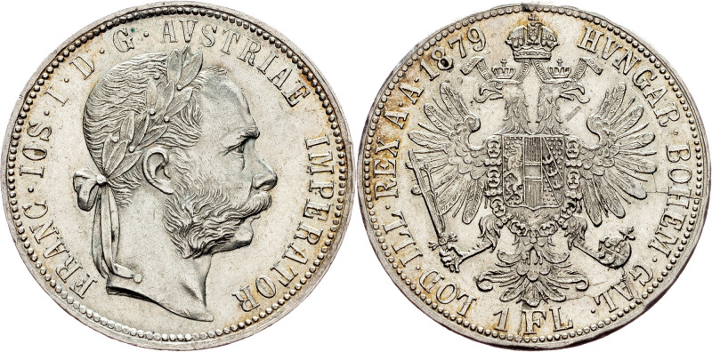 Franz Joseph I., 1 Gulden 1879, Vienna Habsburg, Franz Joseph I., 1 Gulden 1879,...