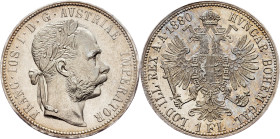 Franz Joseph I., 1 Gulden 1880, Vienna