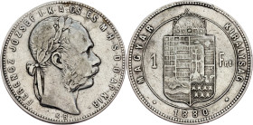 Franz Joseph I., 1 Forint 1880, KB