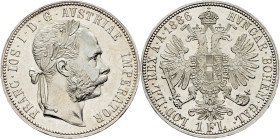 Franz Joseph I., 1 Gulden 1886, Vienna