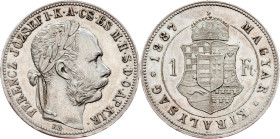 Franz Joseph I., 1 Forint 1887, KB