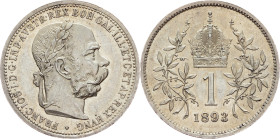Franz Joseph I., 1 Krone 1893, Vienna