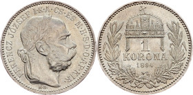 Franz Joseph I., 1 Korona 1894, KB, Kremnitz