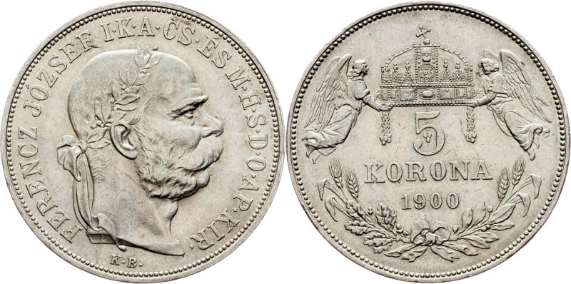 Franz Joseph I., 5 Korona 1900, KB Habsburg, Franz Joseph I., 5 Korona 1900, KB,...