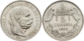 Franz Joseph I., 5 Korona 1900, KB