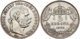 Franz Joseph I., 5 Korona 1900, Kremnitz