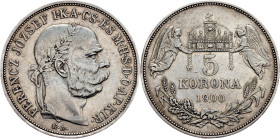Franz Joseph I., 5 Korona 1900, KB