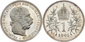 Franz Joseph I., 1 Krone 1905, Vienna