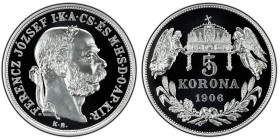 Franz Joseph I., 5 Korona 1906/2023, KB, Kremnitz