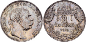 Franz Joseph I., 2 Korona 1914, KB