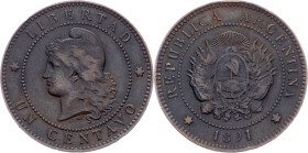 Argentina, 1 Centavo 1891, Buenos Aires